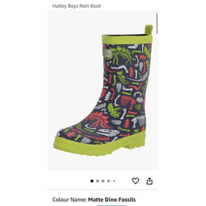 Hatley Toddler Rain Boots US 8 – Dinosaur Print, Fun & Colorful